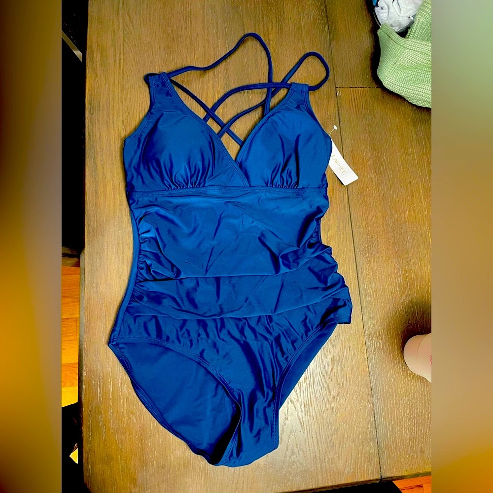 One Piece Swimsuit with Tummy Control and Criss Cross back